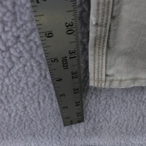 Vintage Tab Levis Mens Slim Straight Tan Twill Chino‎ Pants 32x32 Flap Pockets - Picture 8 of 9